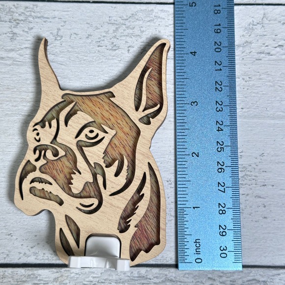 Boxer Dog Head Handmade Night Light Plug In Wall Decor Accent Lamp - Picture 5 of 7